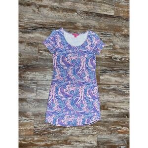 Women's Lilly Pulitzer Colorful Alligator Dress Size XXS Beach Vacation Coastal